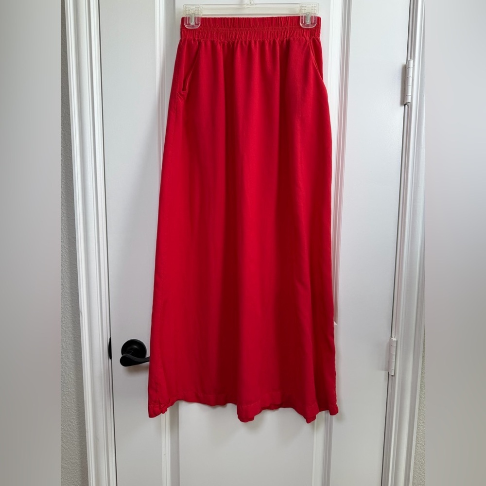 Splendid Vibrant Red Maxi Skirt
